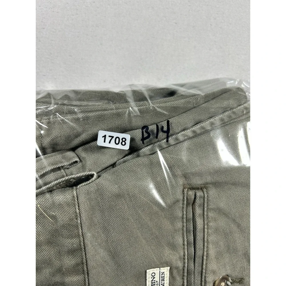 Vintage Polo Ralph Lauren Andrew Pant Olive Pleated Chino 34x36 Cotton